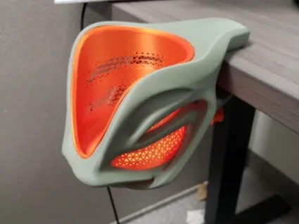 Porta vasos de escritorio futurista