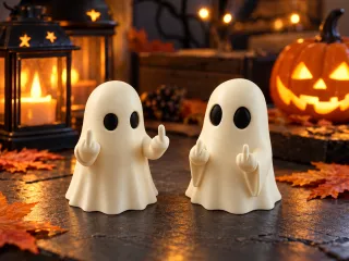 THE CHEEKY & RUDE GHOSTS (PAUL & TIM) / HALLOWEEN DECOR