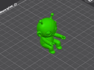 extraterrestre sentado Flexible
