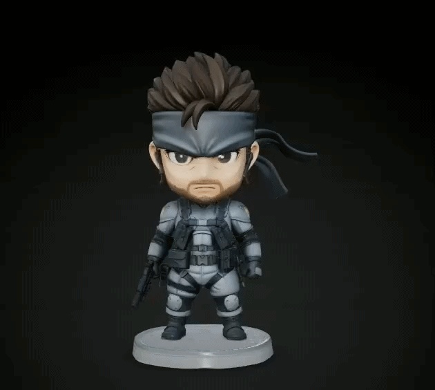 Metal Gear - Solid Snake (Chibi Version)