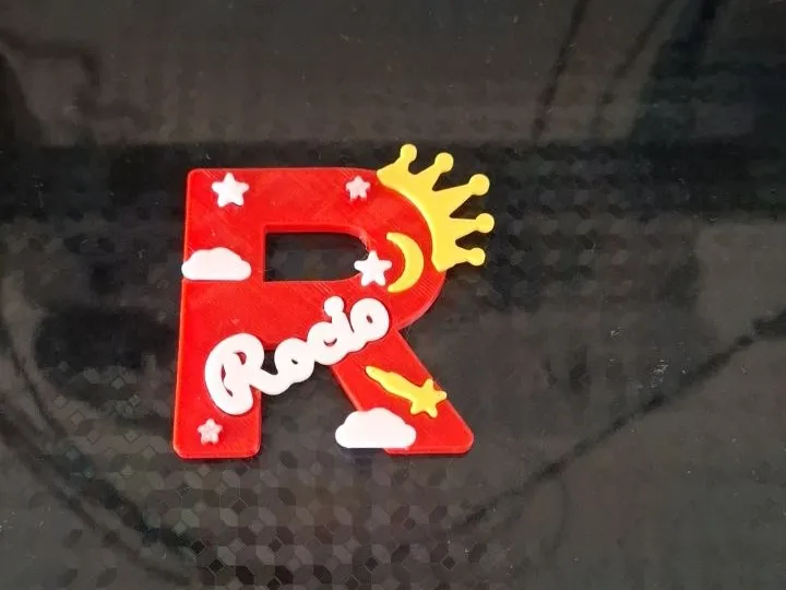 Letra decorada rocio