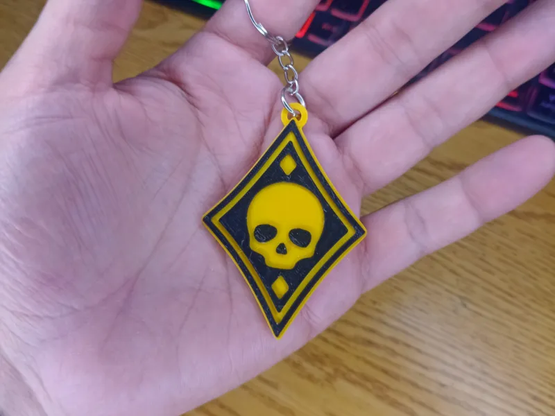 DIAMONDS - POKER CARDS KEYCHAIN
