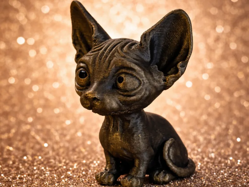 Sphynx Cat – Cute & Creepy 3D Figurine