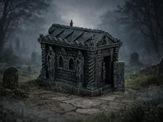 Small Ruined Tomb / Mausoleum - DND terrain