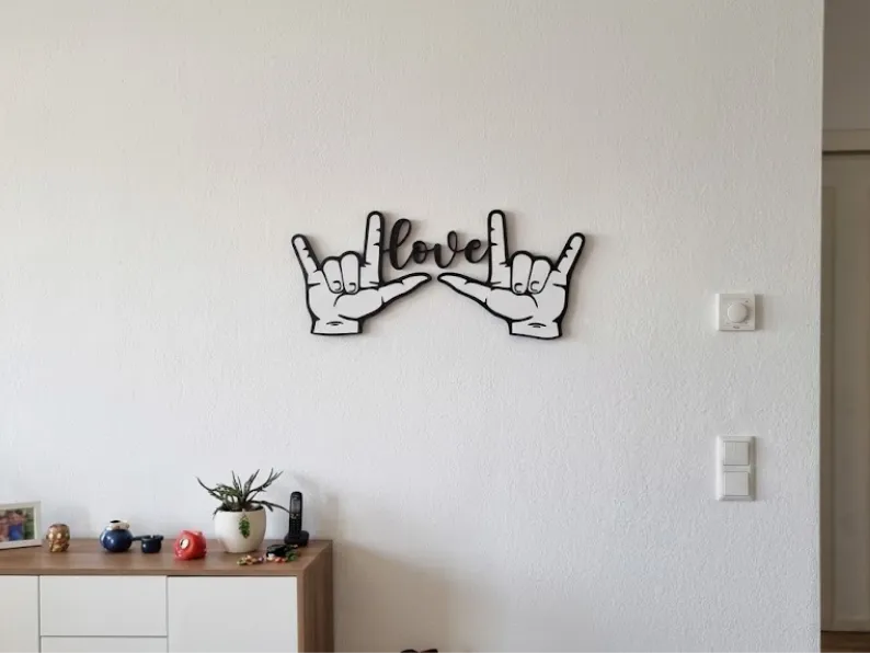 Decorazione da Parete "I Love You"