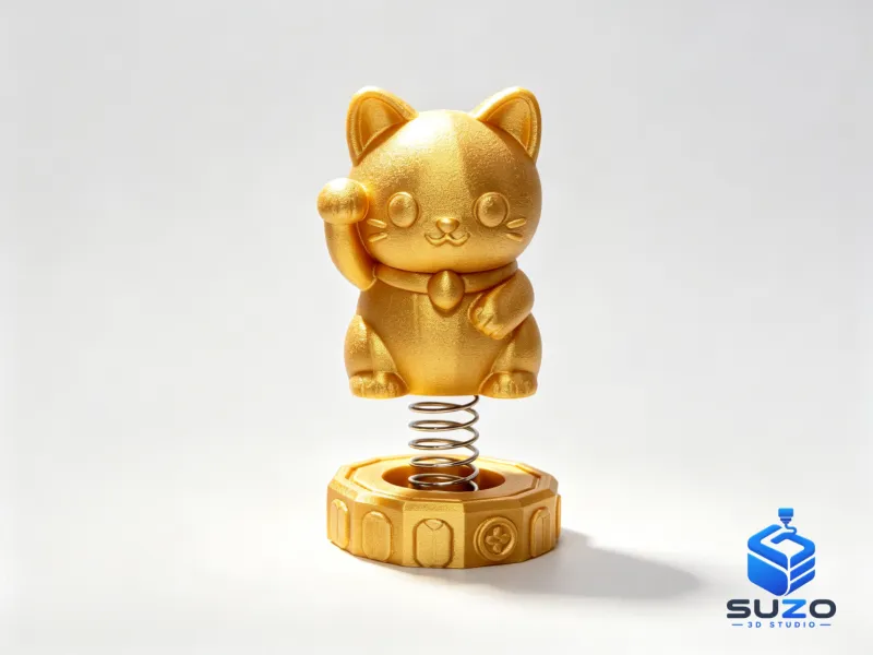 车载摇头招财猫摆件