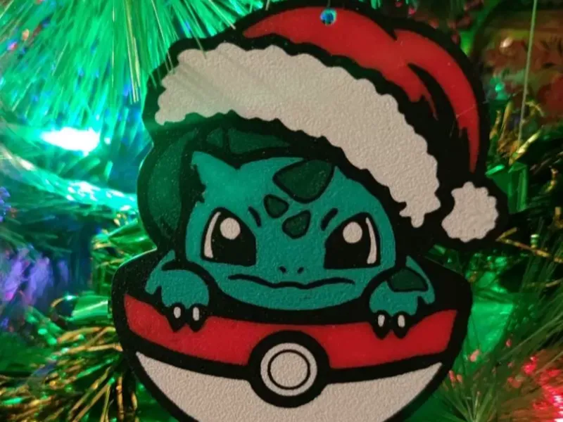 Bulbasaur Christmas Ornament