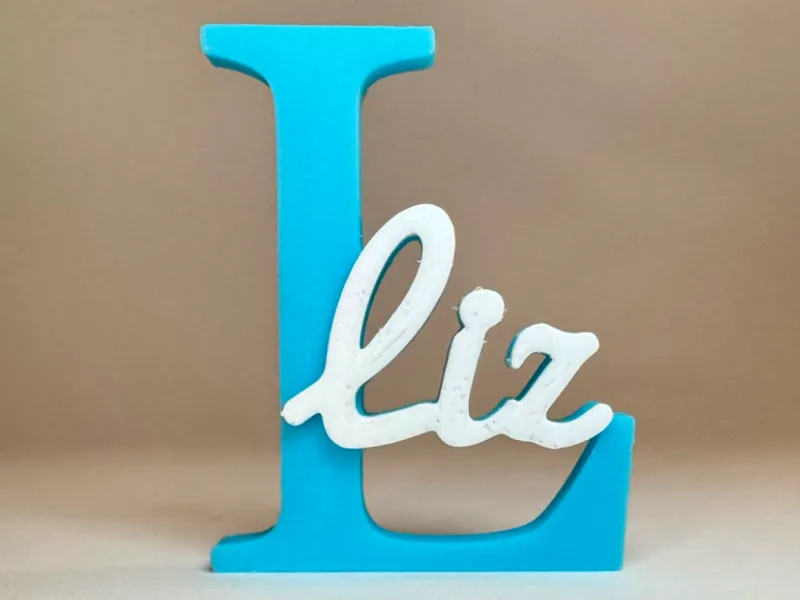 3Dネームプレート - Liz
