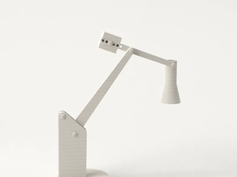 Kit d'impression de lampe de bureau : bras à deux maillons, socle de 179 mm