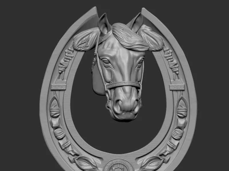 decorative horseshoe 3D print model