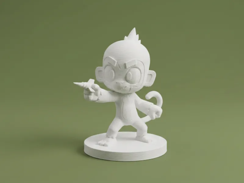 Dart Monkey – Von Bloons TD 6 inspirierte Figurine