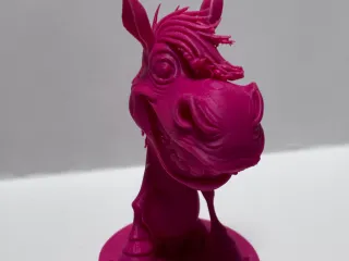 Cartoon donkey bust