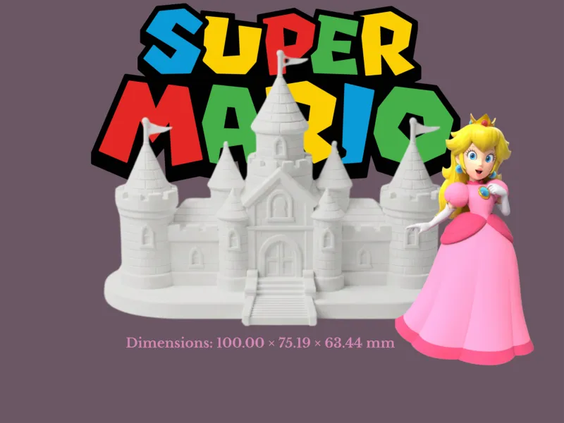 Peach's Kasteel - Super Mario 3D-model