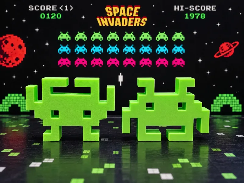 Décoration Space Invaders