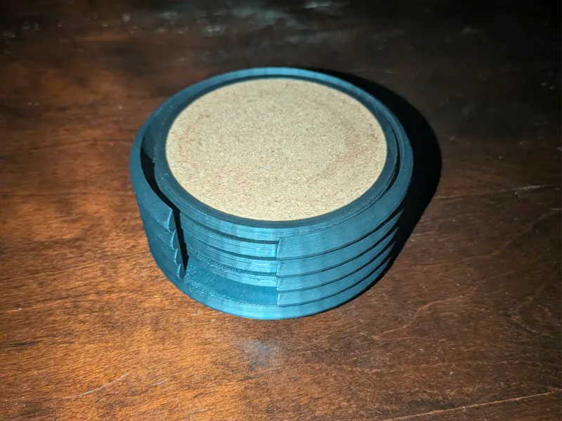 Coasters & Holder