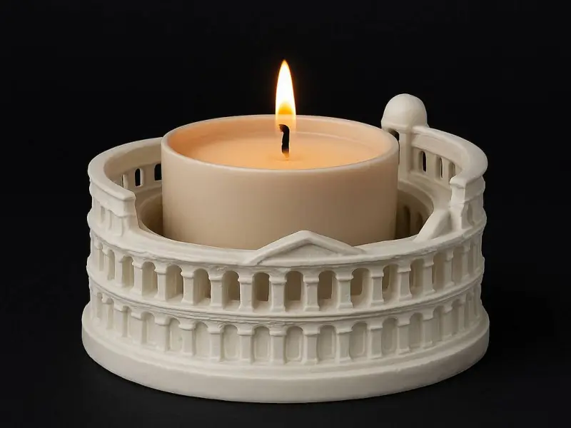 Colosseum Candle Holder