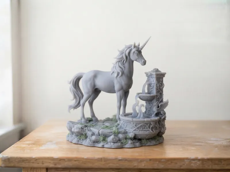 Aquarium Series Unicorn Fountain