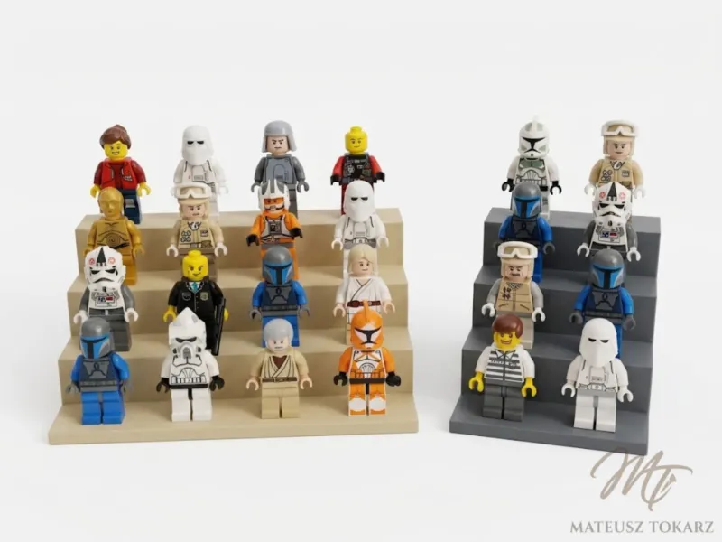 Espositore a 4 Livelli per Minifigure | 4-20 Figure
