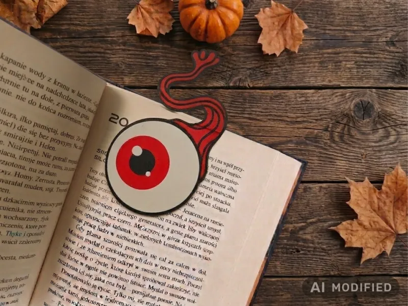 👁️ Eyeball Halloween Bookmark (Spooky 3D Print)