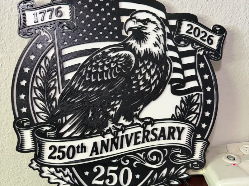 250 YEARS OF FREEDOM WALL ART 1776-2026