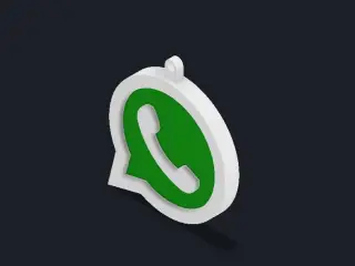 Whatsapp Apps Logo Keychain