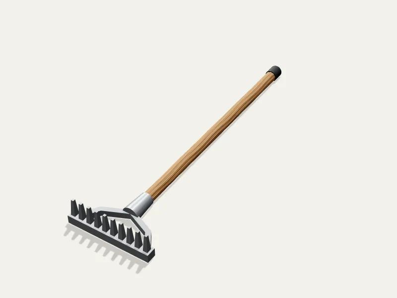 🌱 Miniature Toy Bow Rake