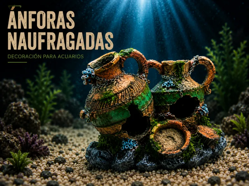 Sunken Amphora Aquarium Decoration