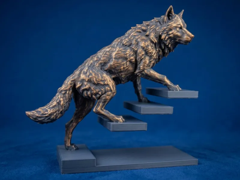 Lupo sulle scale