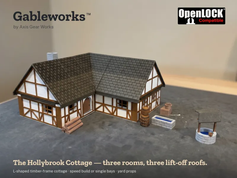 Gableworks Hollybrook Cottage - Lift-Off L-Shaped Timber-Fra