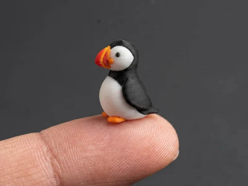 tiny puffin 3d model