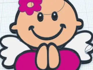 llavero bebe ángel