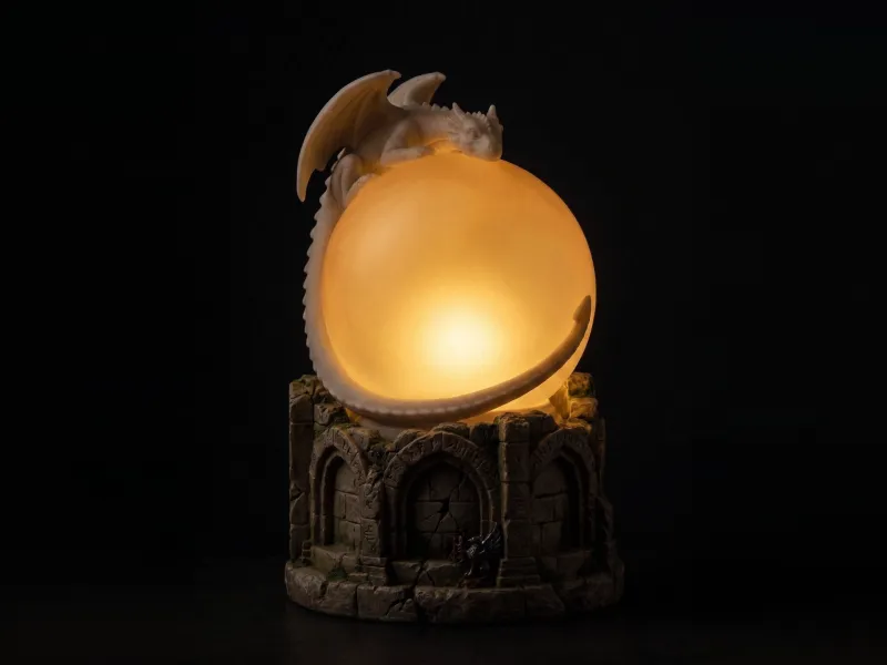 Baby Dragon Moon Lamp 3D Print | Fantasy Night Light