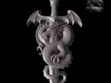 pendentif dragon et épée-0