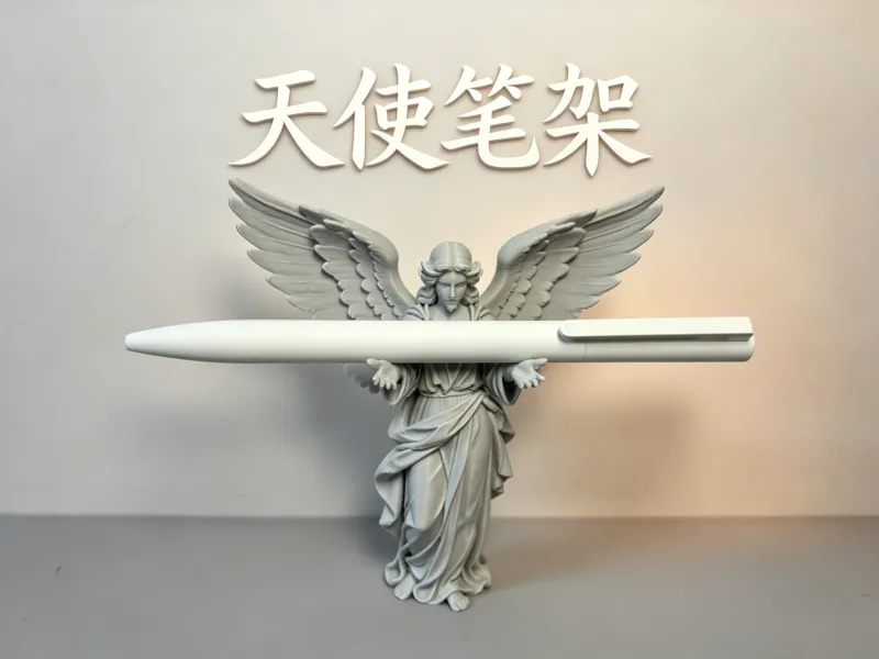 Suporte de Caneta Anjo Porta-Canetas Decoração de Mesa