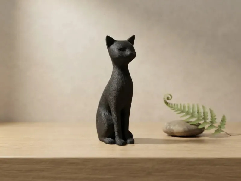Modern Minimalist Cat Figurine