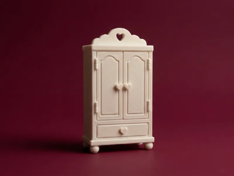 Poppenhuis Kledingkast 3D-model
