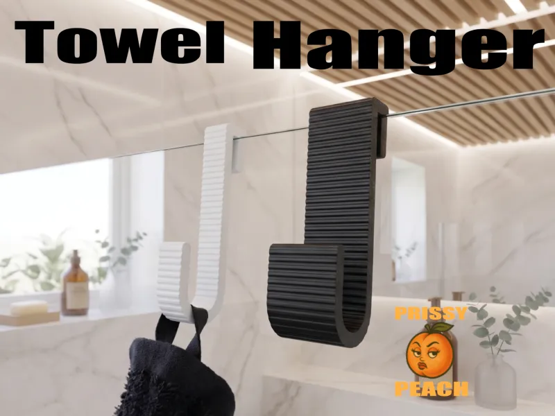 Shower Glass Hook Towel Holder lines across