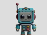 Cute Retro Robot-0
