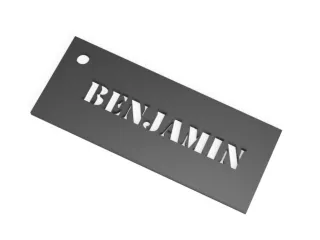 Nametag Namensschild „Benjamin“