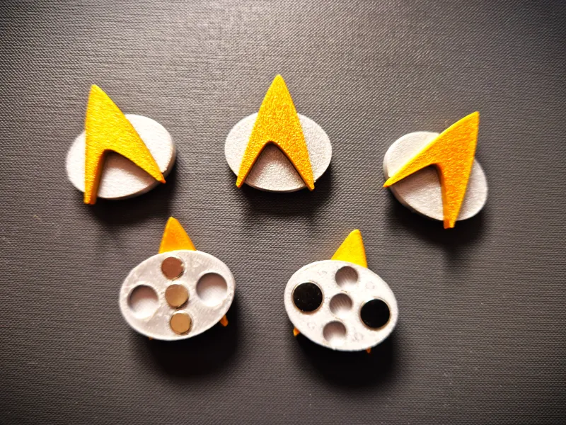 Magnete da frigorifero con distintivo di Star Trek