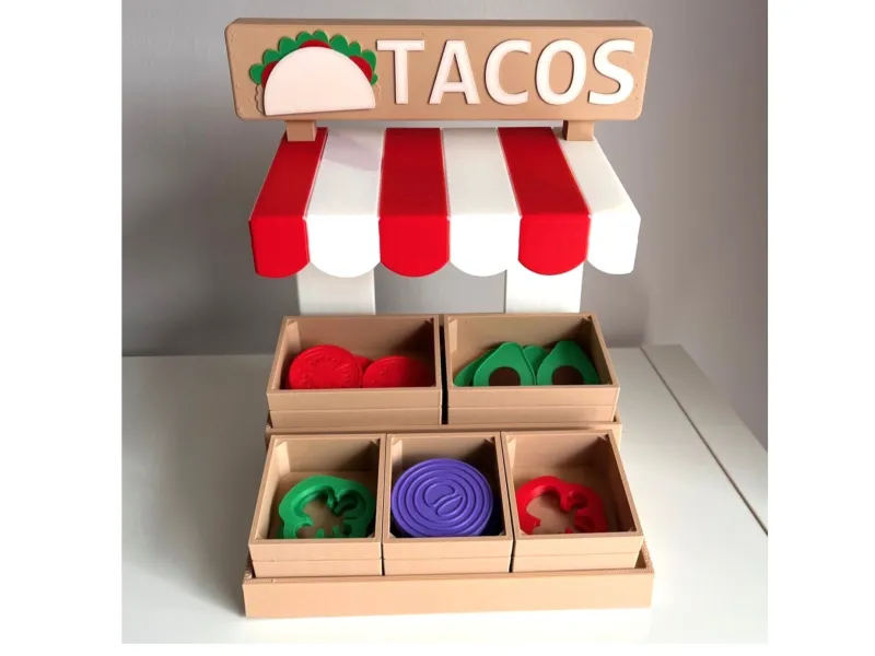 Taco stand Full Play set for Sensory Play