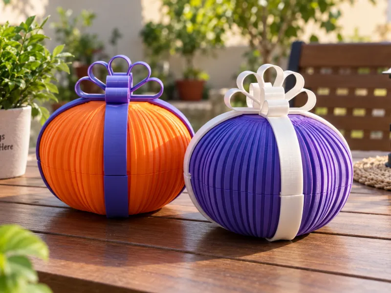 Halloween Pumpkin Gift Box