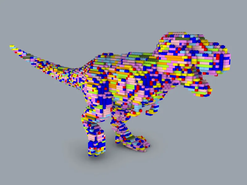 Legofied Tyrannosaurus Rex