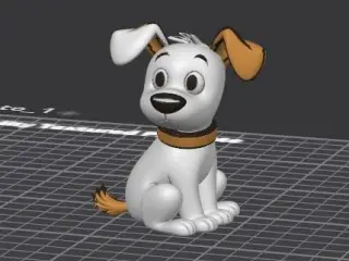 Cute Dog fast print in single color colored options provided