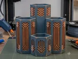 Art Deco Hexagonal Desk Organizer-0