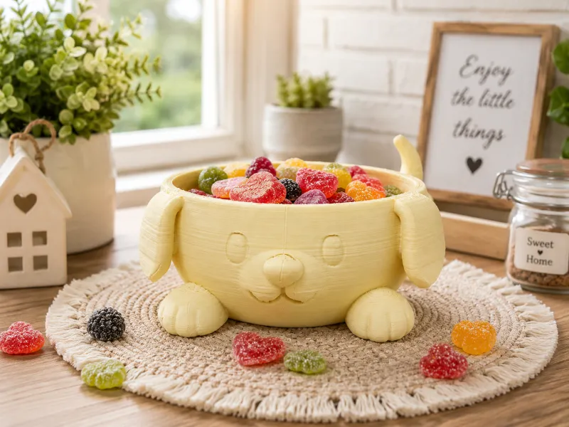 Cute Puppy Candy Bowl-Dog Snack Bowl