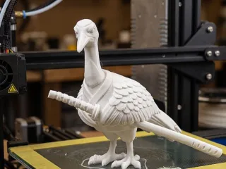 Samurai Crane Ornament
