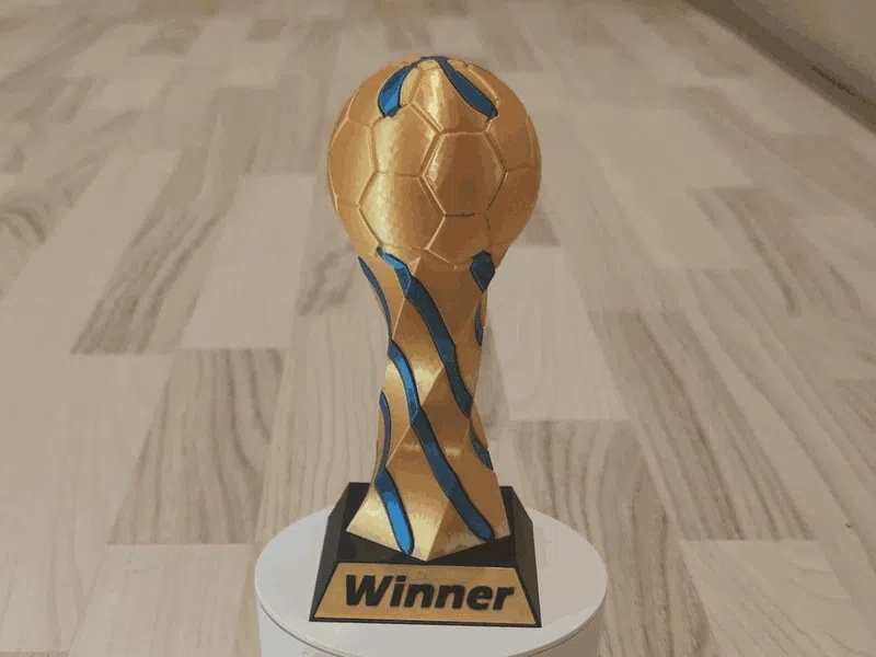Impossible Passthrough soccer trophy-0