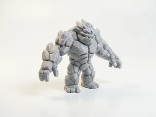 Lava Monster Figurine Fantasy Mythology 3D Printable