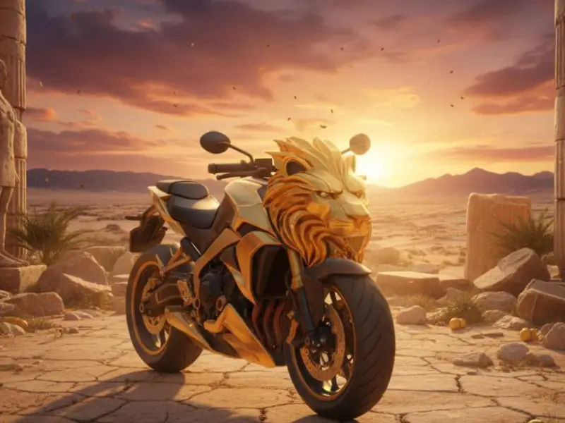 golden bicycle